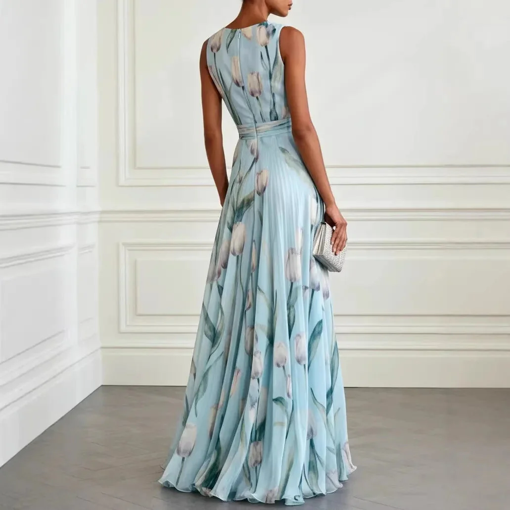 Julia | Abito lungo da donna elegante e a motivi floreali - Image 6