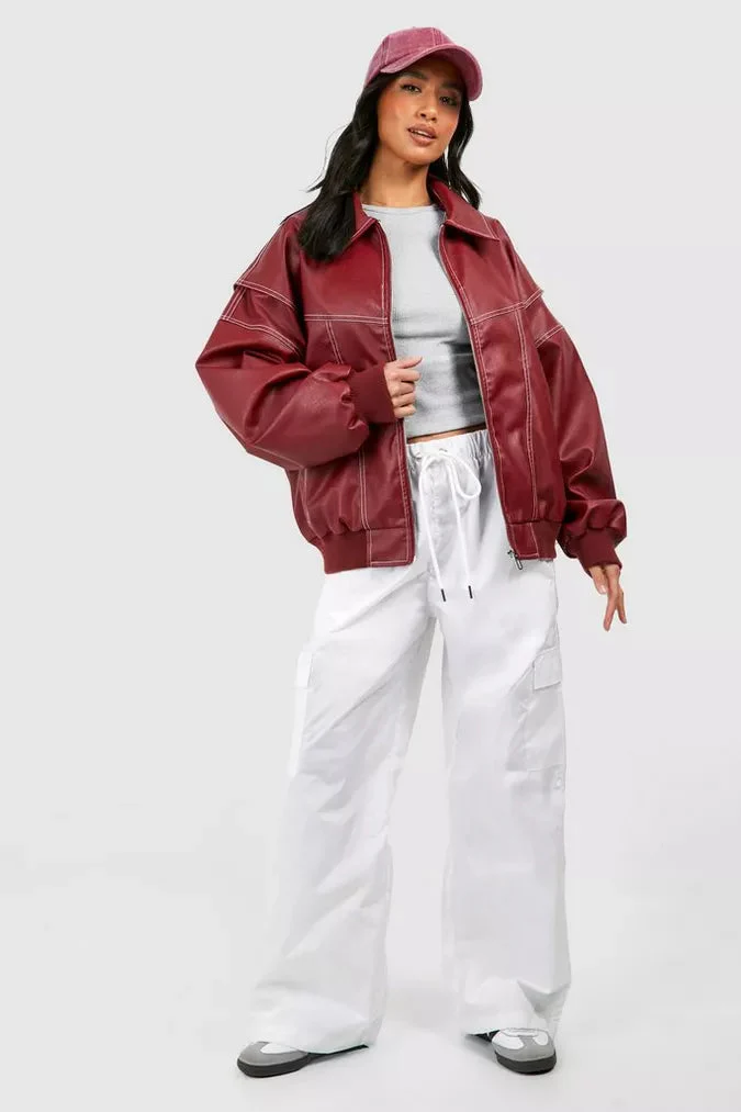 Julia | Giacca di pelle oversize alla moda e versatile - Image 2