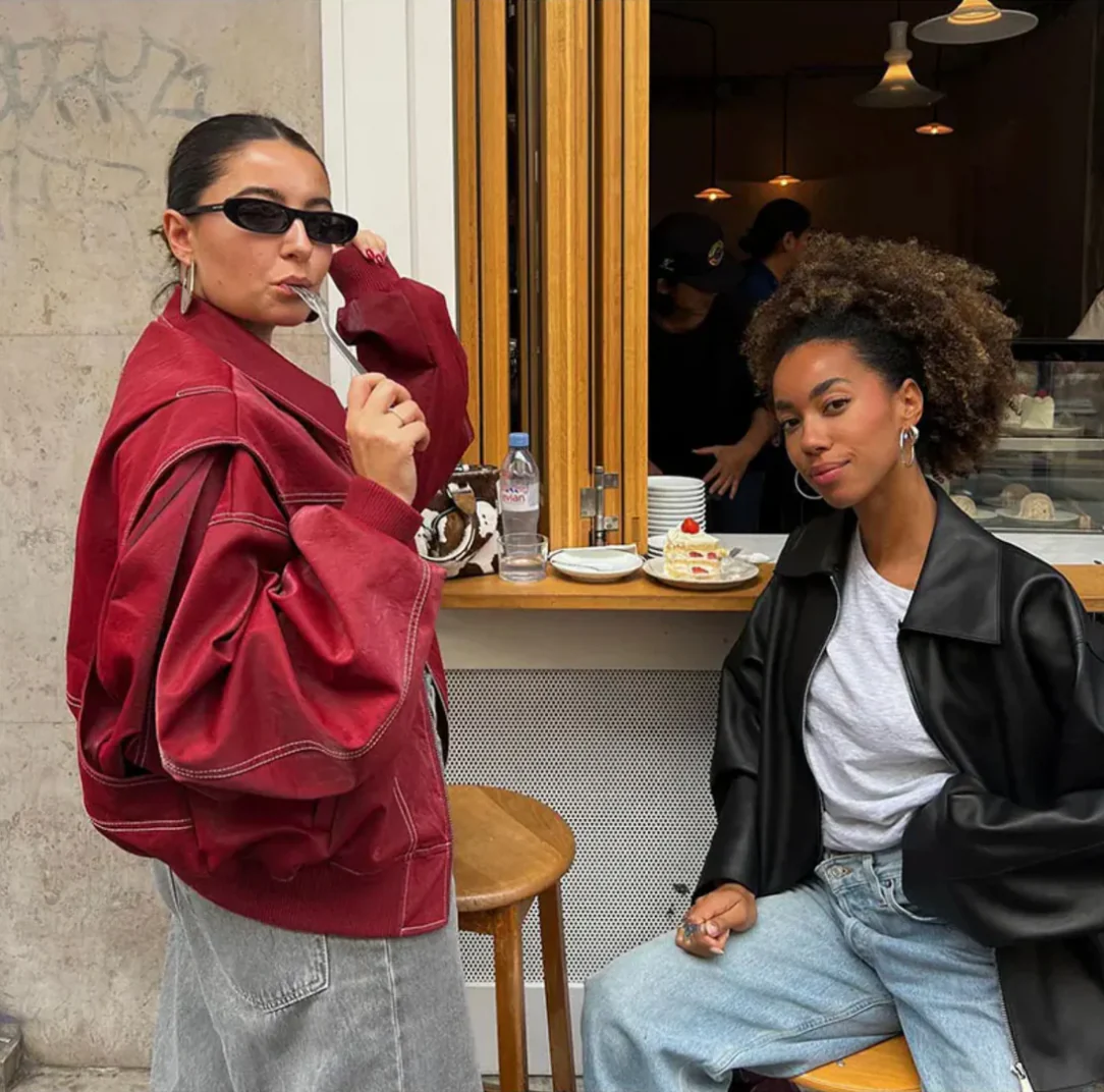 Julia | Giacca di pelle oversize alla moda e versatile - Image 4