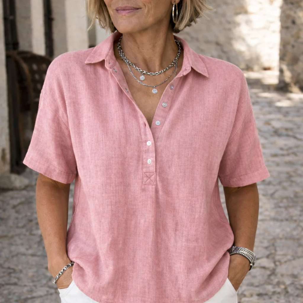 Juliane | Camicetta in lino elegante e comoda - Image 5