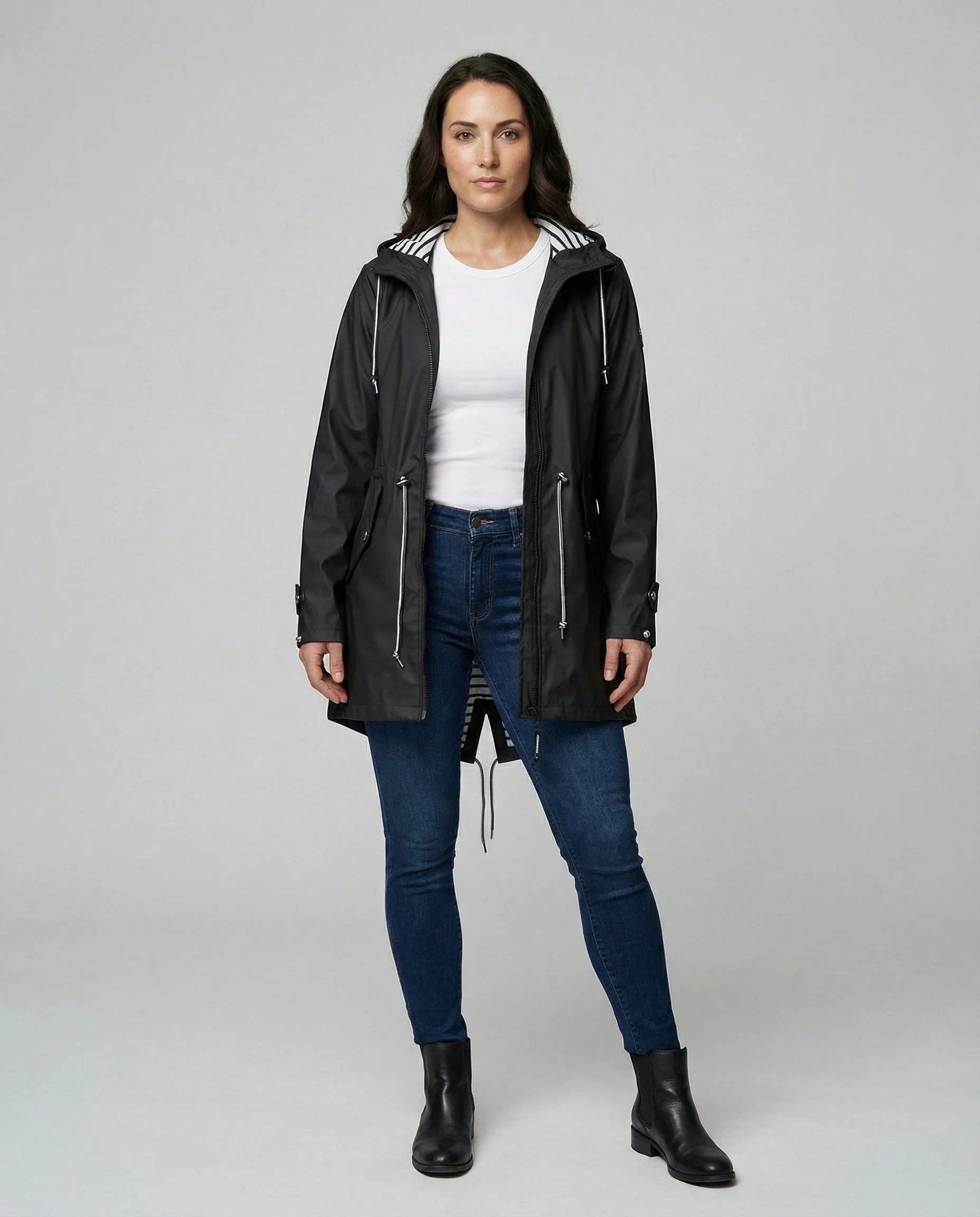 Katharina | Cappotto leggero con cappuccio idrorepellente da donna - Image 8