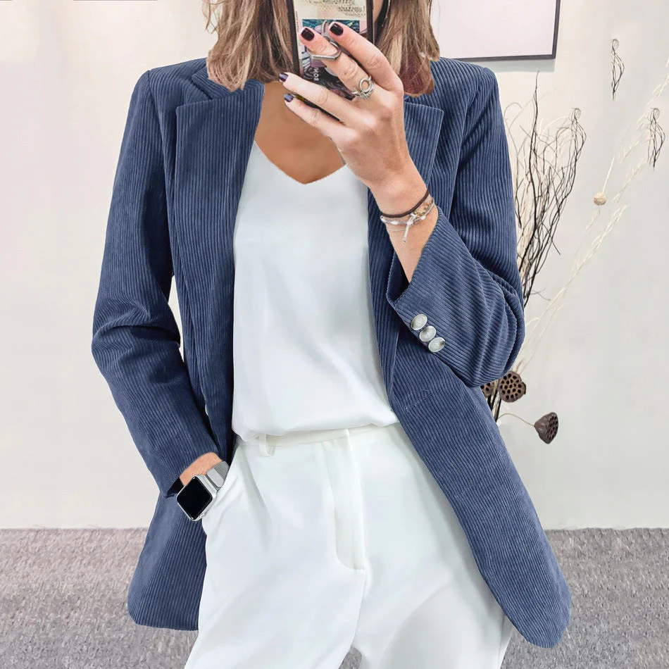 Kathrin | Blazer in velluto a coste elegante e versatile - Image 5