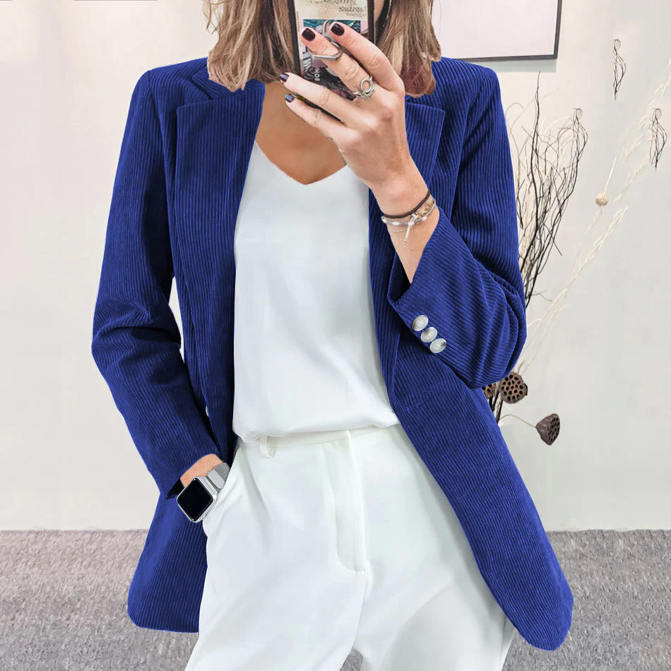 Kathrin | Blazer in velluto a coste elegante e versatile - Image 6