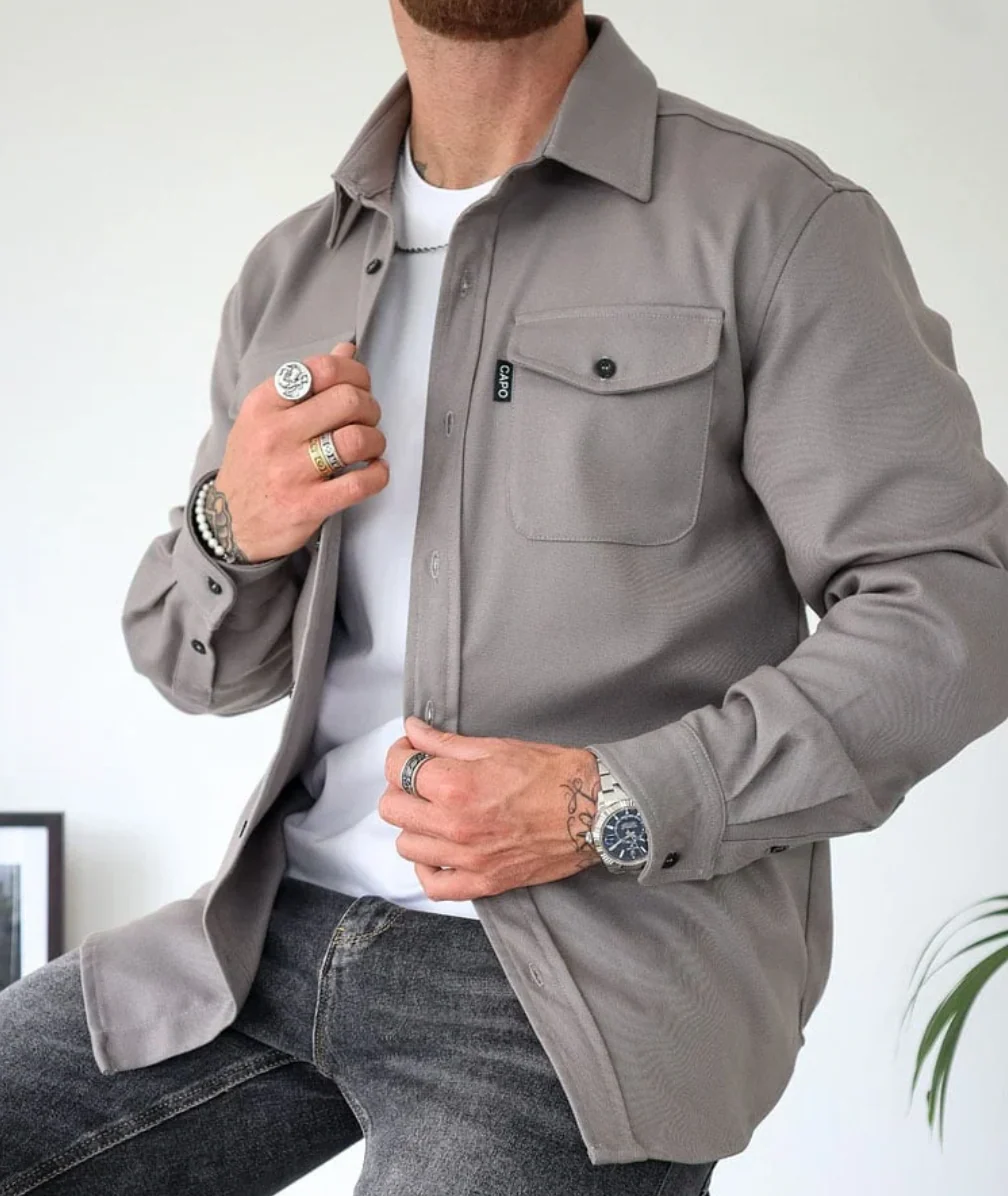 Kevin | Giacca camicia da uomo traspirante e comoda - Image 4