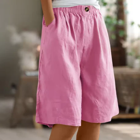 Klaudia | Shorts in cotone fresco dal taglio casual - Image 5
