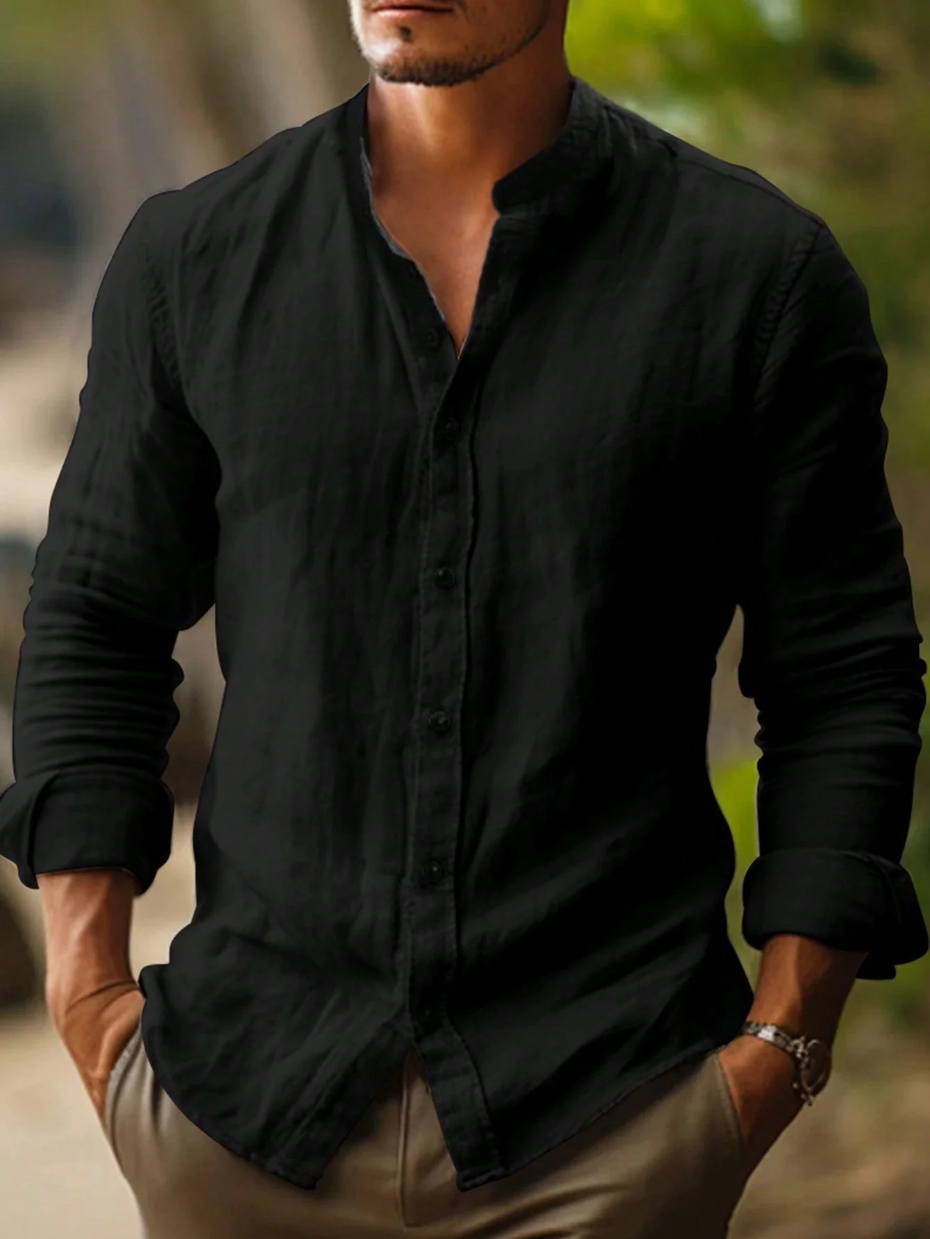 Kristian | leggera ed elegante Camicia estiva in lino - Image 8