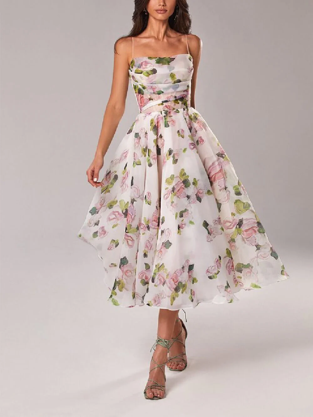 Lena | Abito midi in raso, elegante e comodo