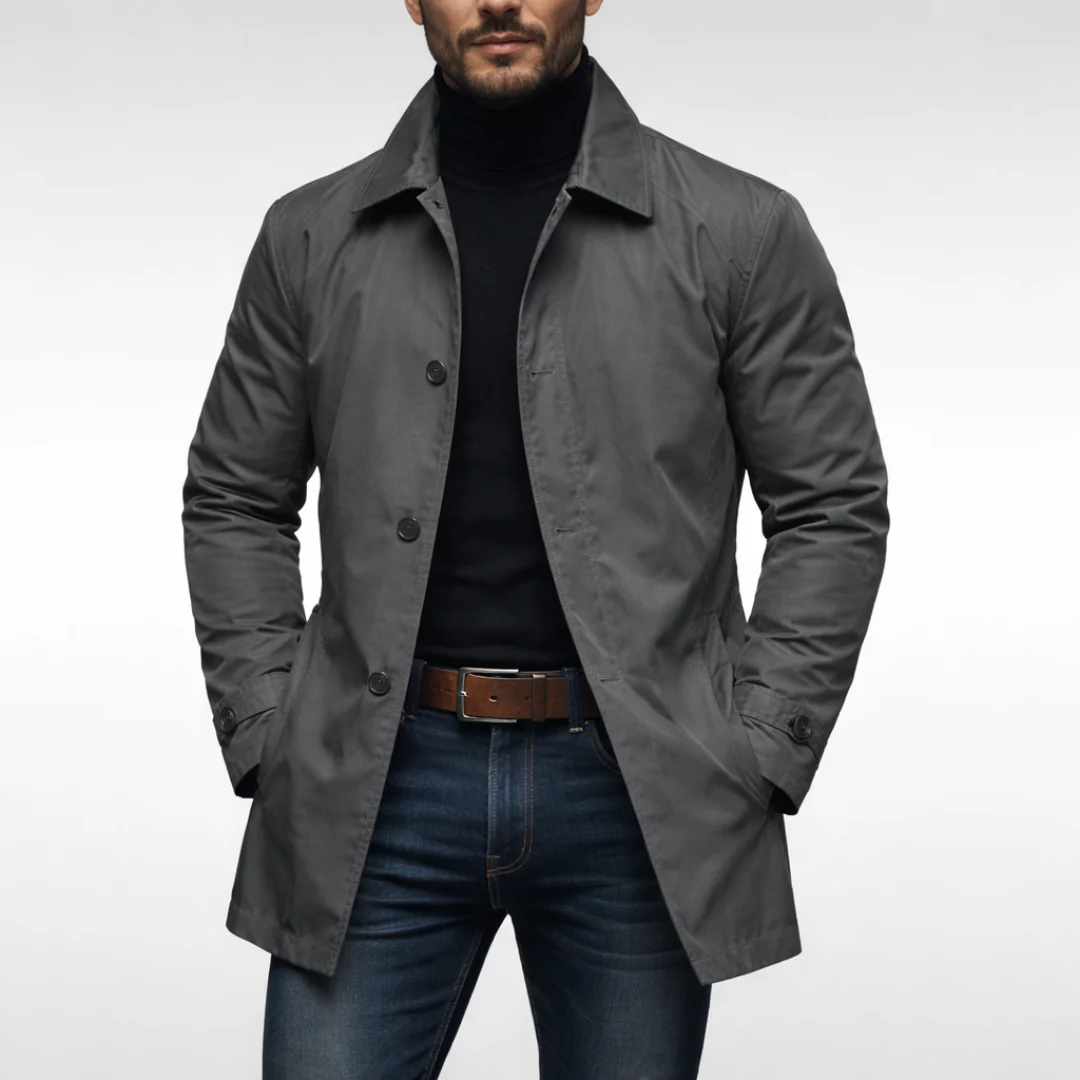 Leonardo | Cappotto invernale lungo da uomo casual e impermeabile
