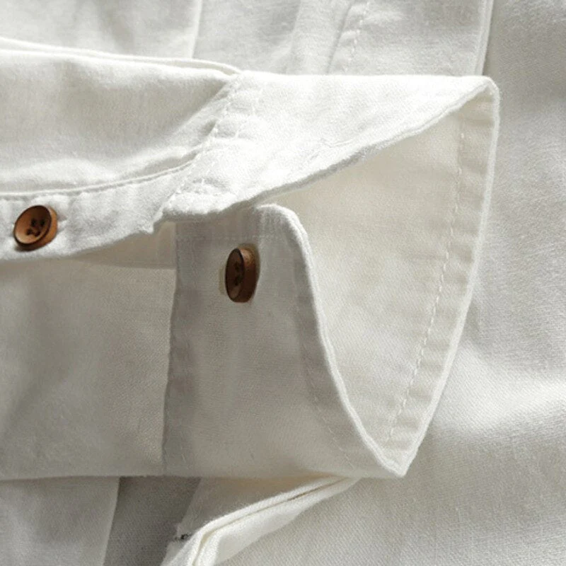 Liam | Camicia estiva con colletto coreano in tessuto traspirante - Image 5