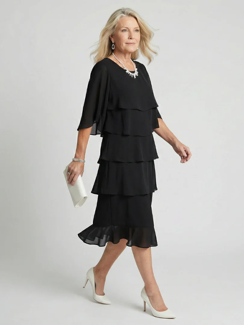 Lina | Abito midi a strati elegante e romantico - Image 5