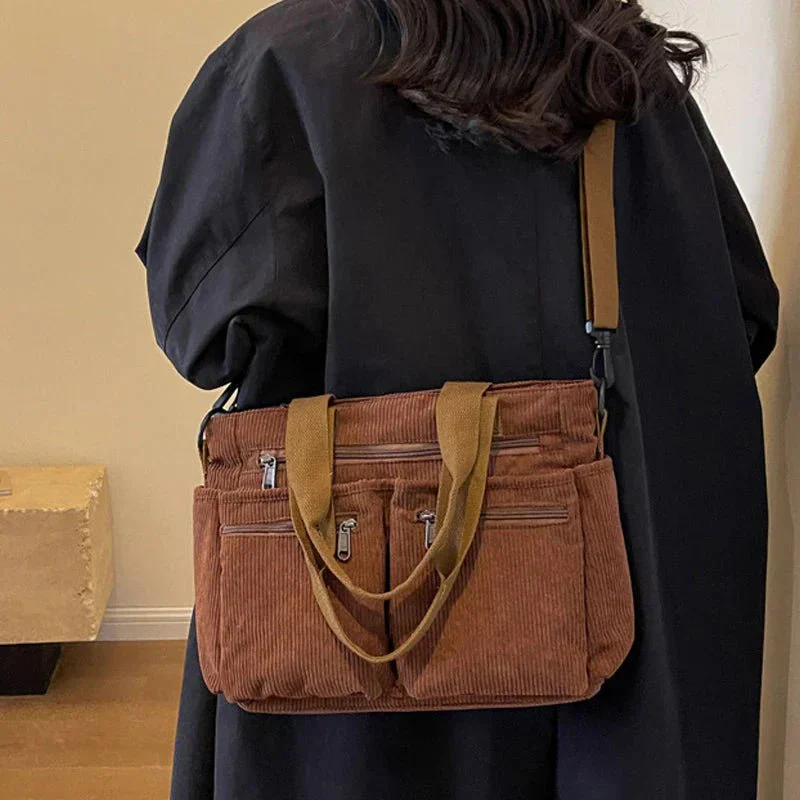 Lisa | Borsa tote moderna ed elegante con numerose tasche - Image 4