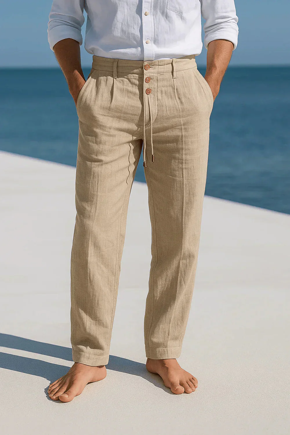 Lorenzo | Pantaloni estivi in cotone, leggeri e comodi - Image 2