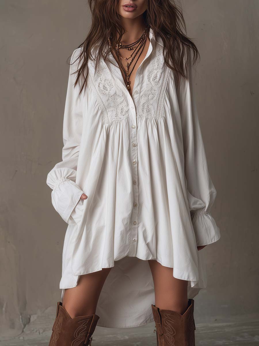 Lucia | Abito corto a maniche lunghe, elegante e comodo