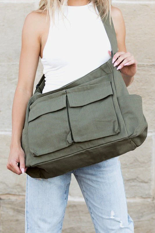 Lucia | Borsa tote multifunzionale in tela robusta - Image 10