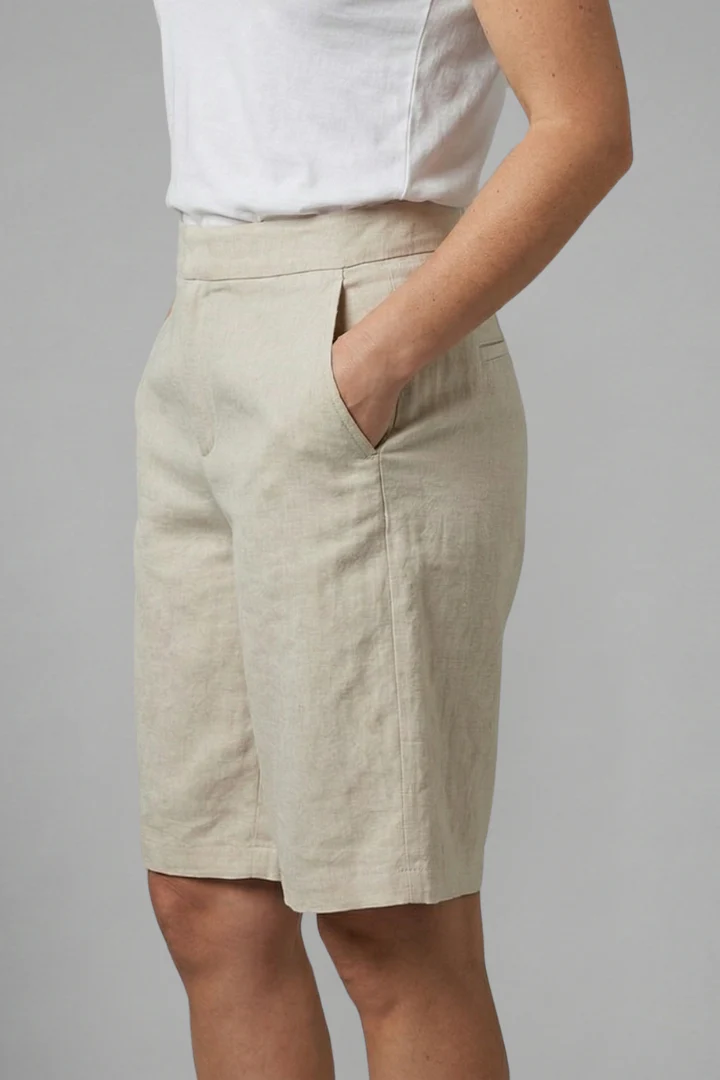 Lucia | Eleganti bermuda a vita alta - Image 6