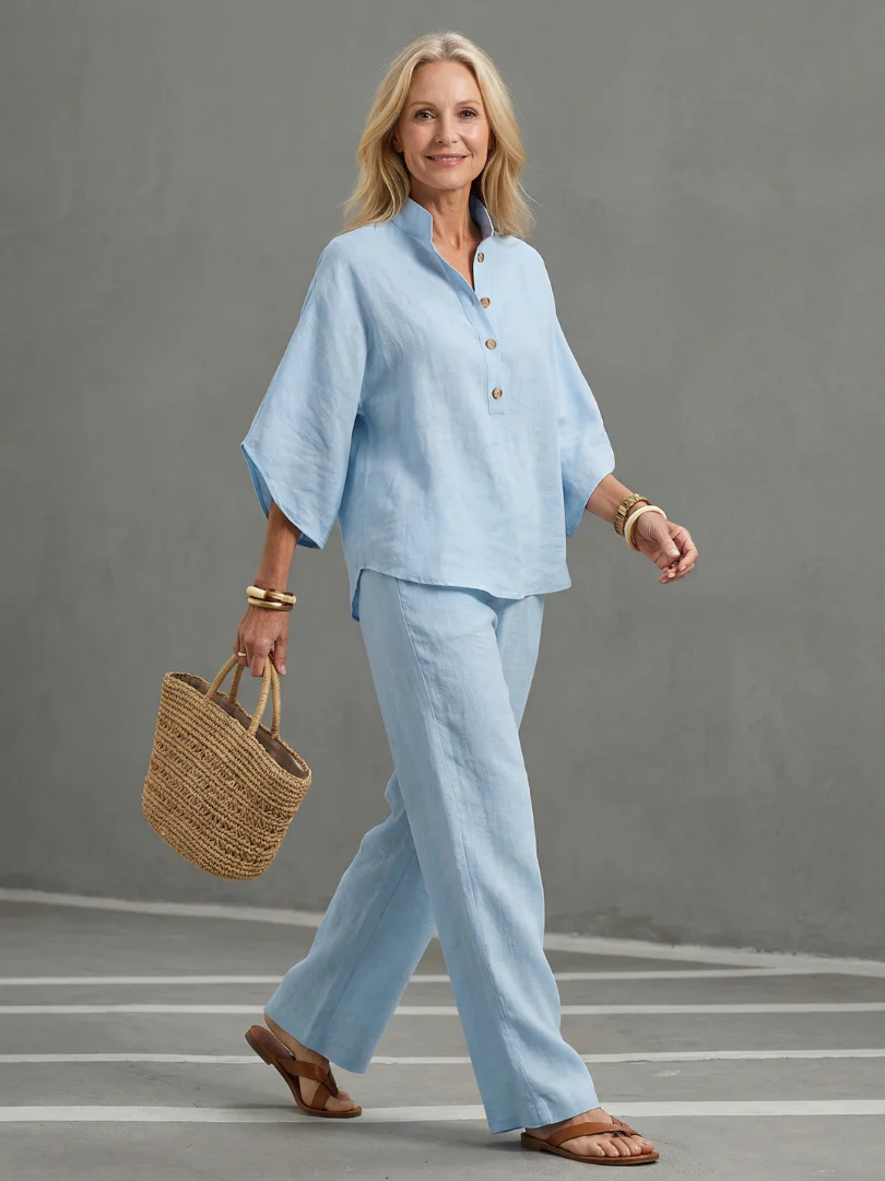 Lucia | Set Tunica e Pantaloni Eleganti dal Taglio Casual