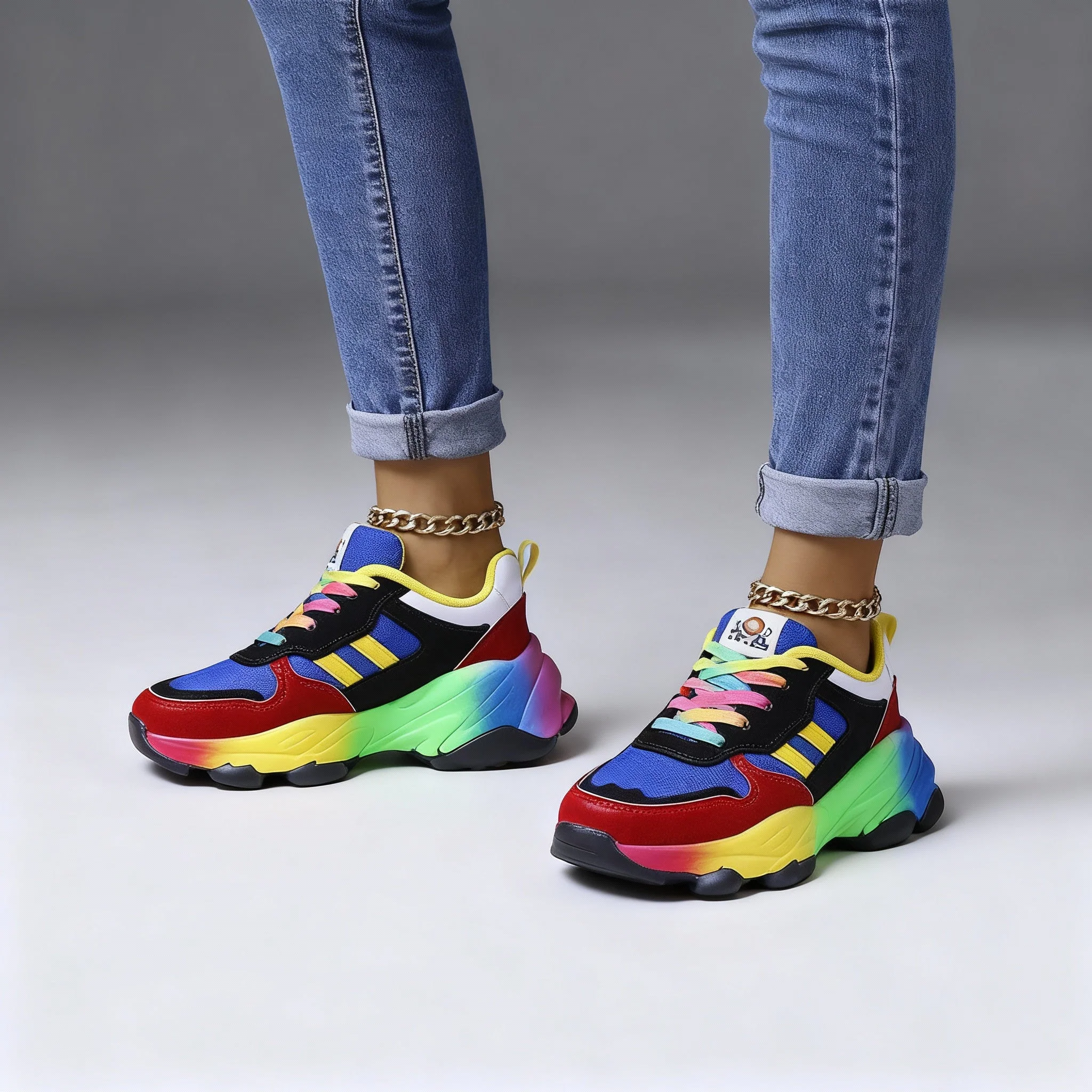 Macaria | Sneakers Multicolore Ultraleggere con Suola Ammortizzante
