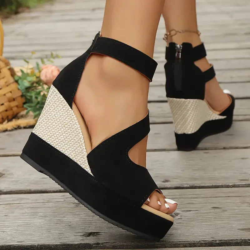 Madison | Eleganti Sandali con Zeppa e Plateau - Image 4