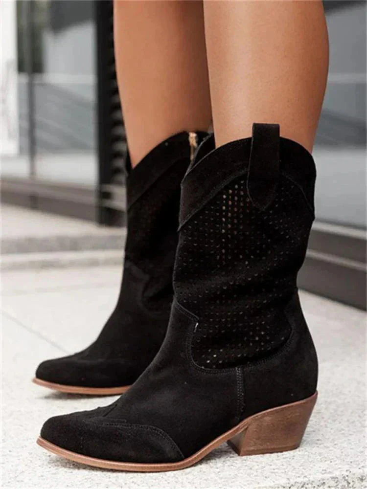 Madison | Stivali da cowboy da donna eleganti e casual con tacco medio - Image 4