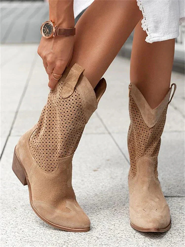 Madison | Stivali da cowboy da donna eleganti e casual con tacco medio - Image 6