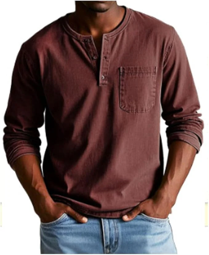 Marco | Camicia Henley a maniche lunghe versatile e comoda - Image 2