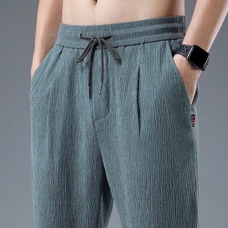 Marco | Pantaloni Estivi Leggeri in Misto Lino - Image 2