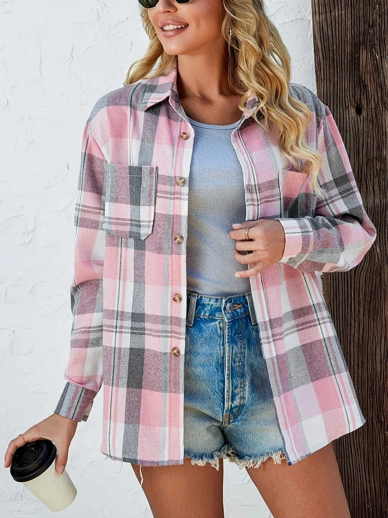 Marta | Camicia Oversize in Flanella a Quadri - Image 9