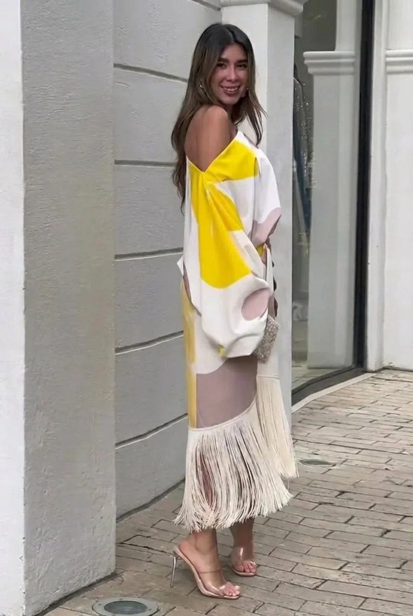 Martina | Abito midi monospalla elegante e intramontabile - Image 3