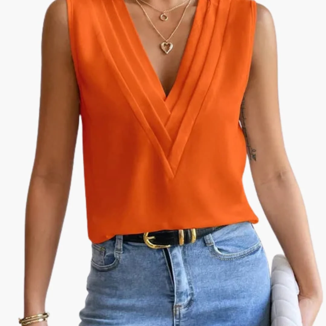 Martina | Blusa smanicata fluida ed elegante - Image 4
