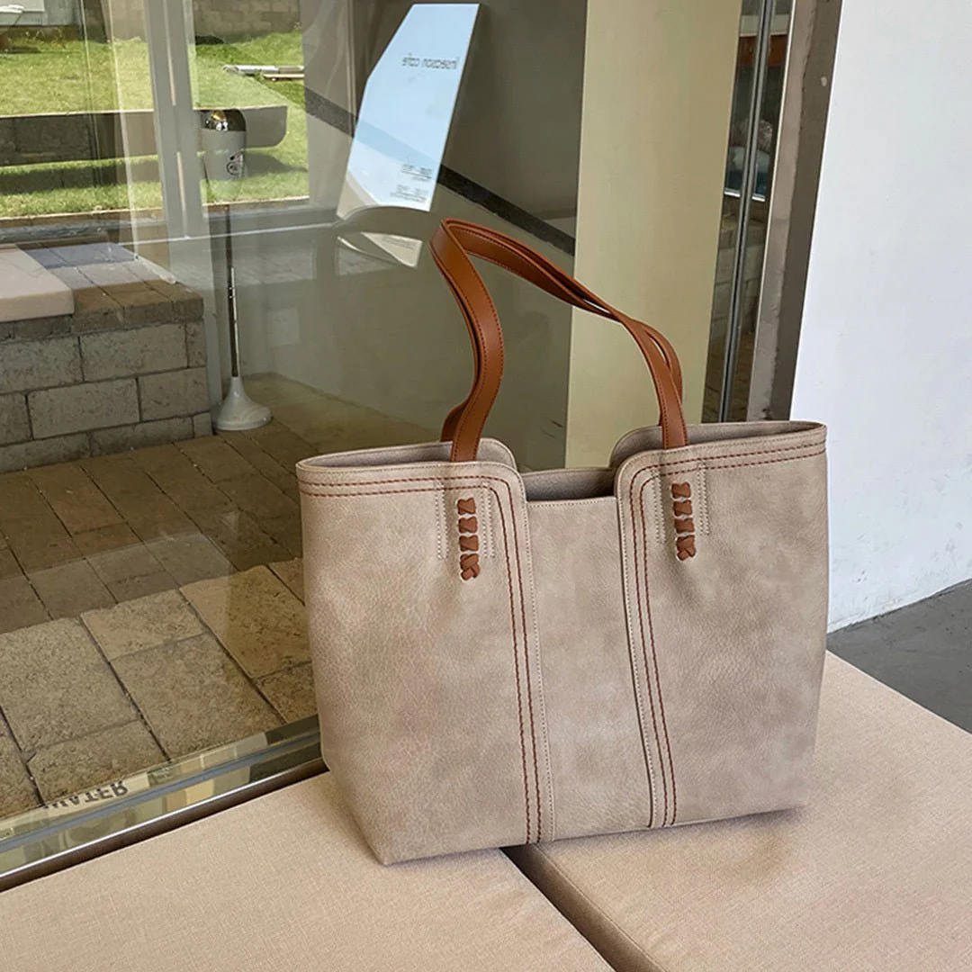 Martina | Borsa tote minimalista in ecopelle