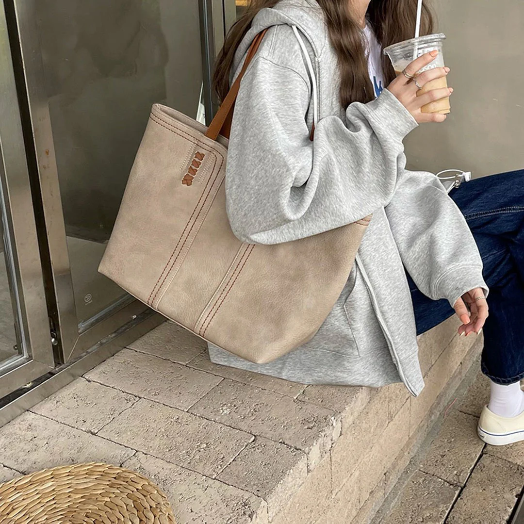 Martina | Borsa tote minimalista in ecopelle - Image 2