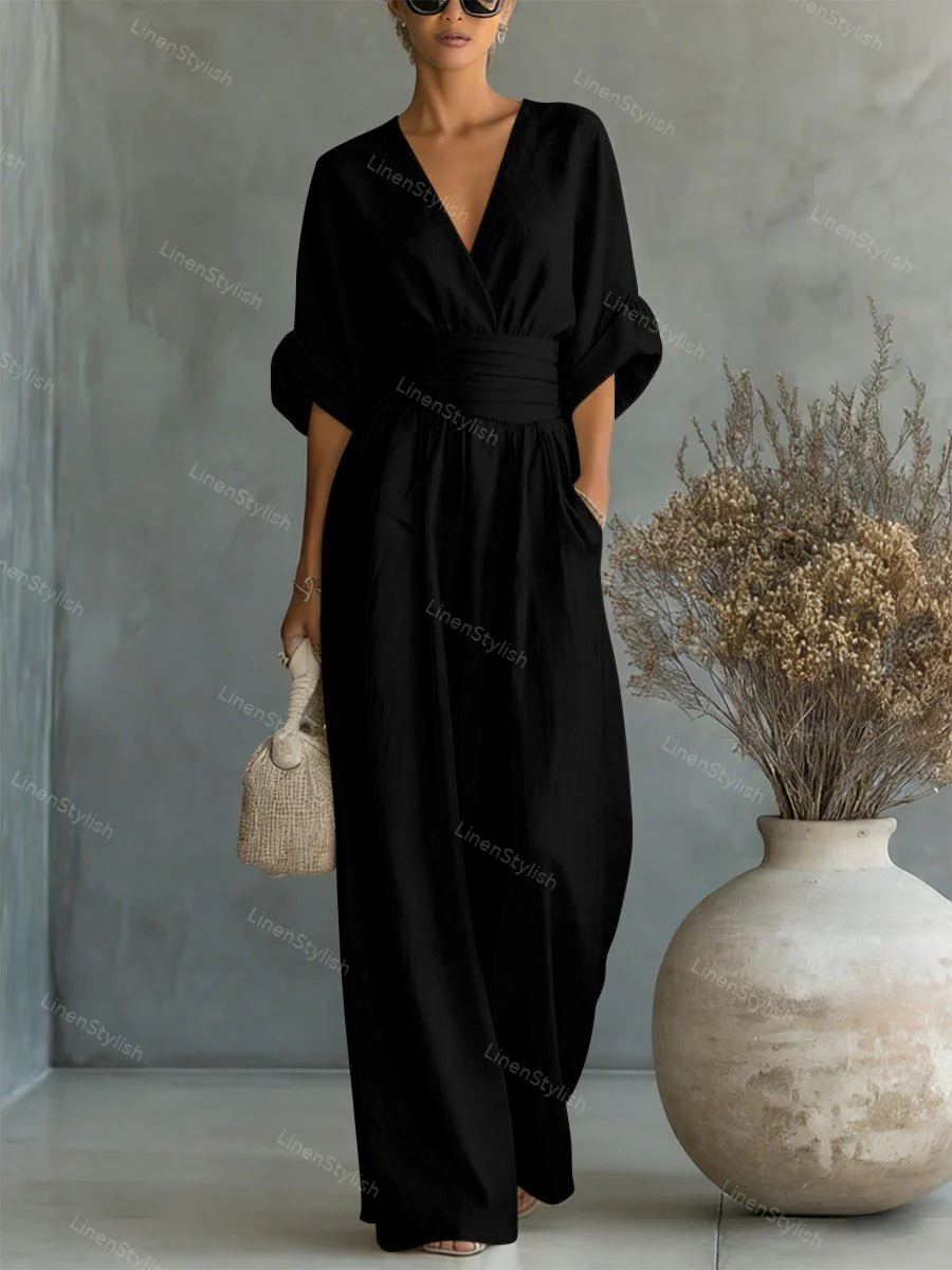 Martina | Tuta da donna elegante e comoda con scollo a V - Image 9
