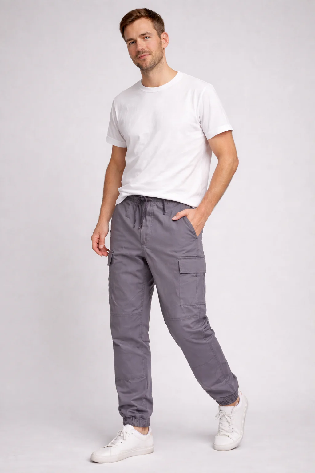 Matteo | Pantaloni Cargo Jogger in Tessuto High Tech Leggero - Image 5