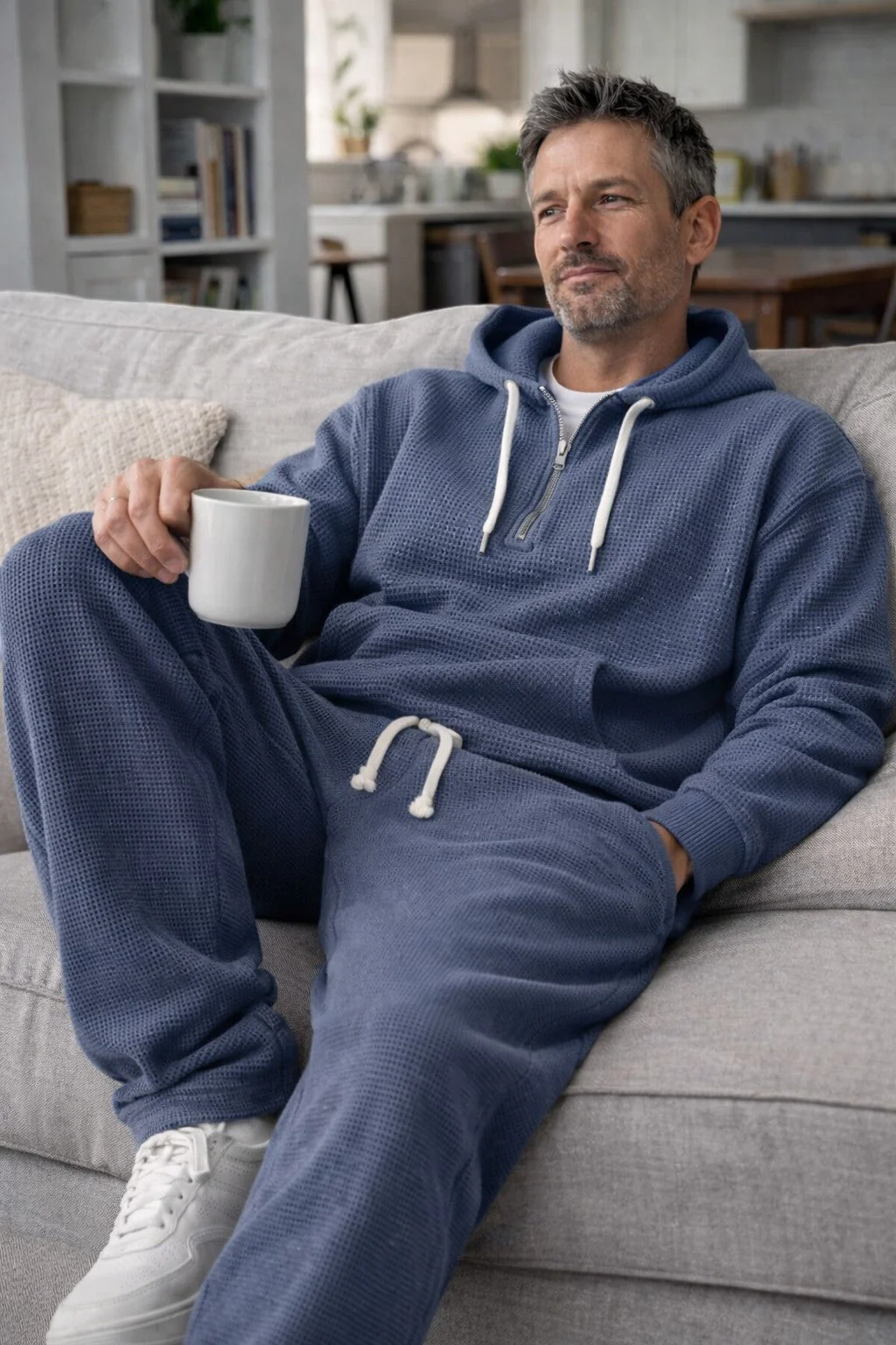 Max | Set da jogging comodo e traspirante in maglia a nido d'ape - Image 3