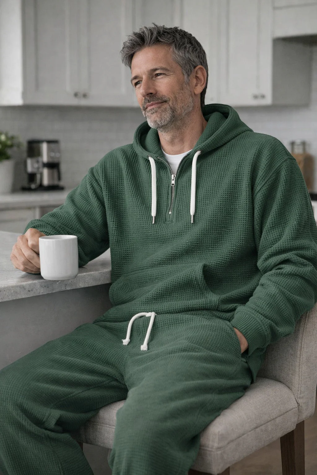 Max | Set da jogging comodo e traspirante in maglia a nido d'ape - Image 4