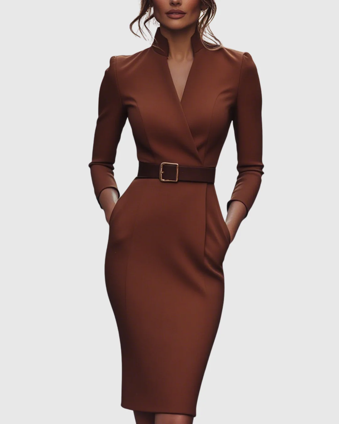 Mila | Abito midi professionale elegante e alla moda - Image 5