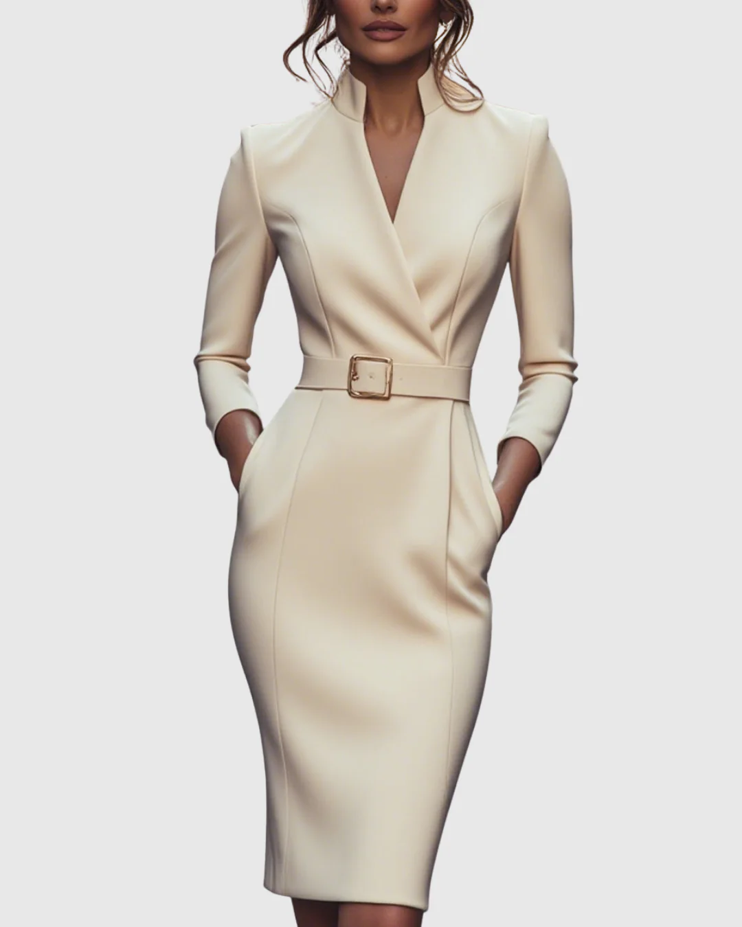 Mila | Abito midi professionale elegante e alla moda - Image 6