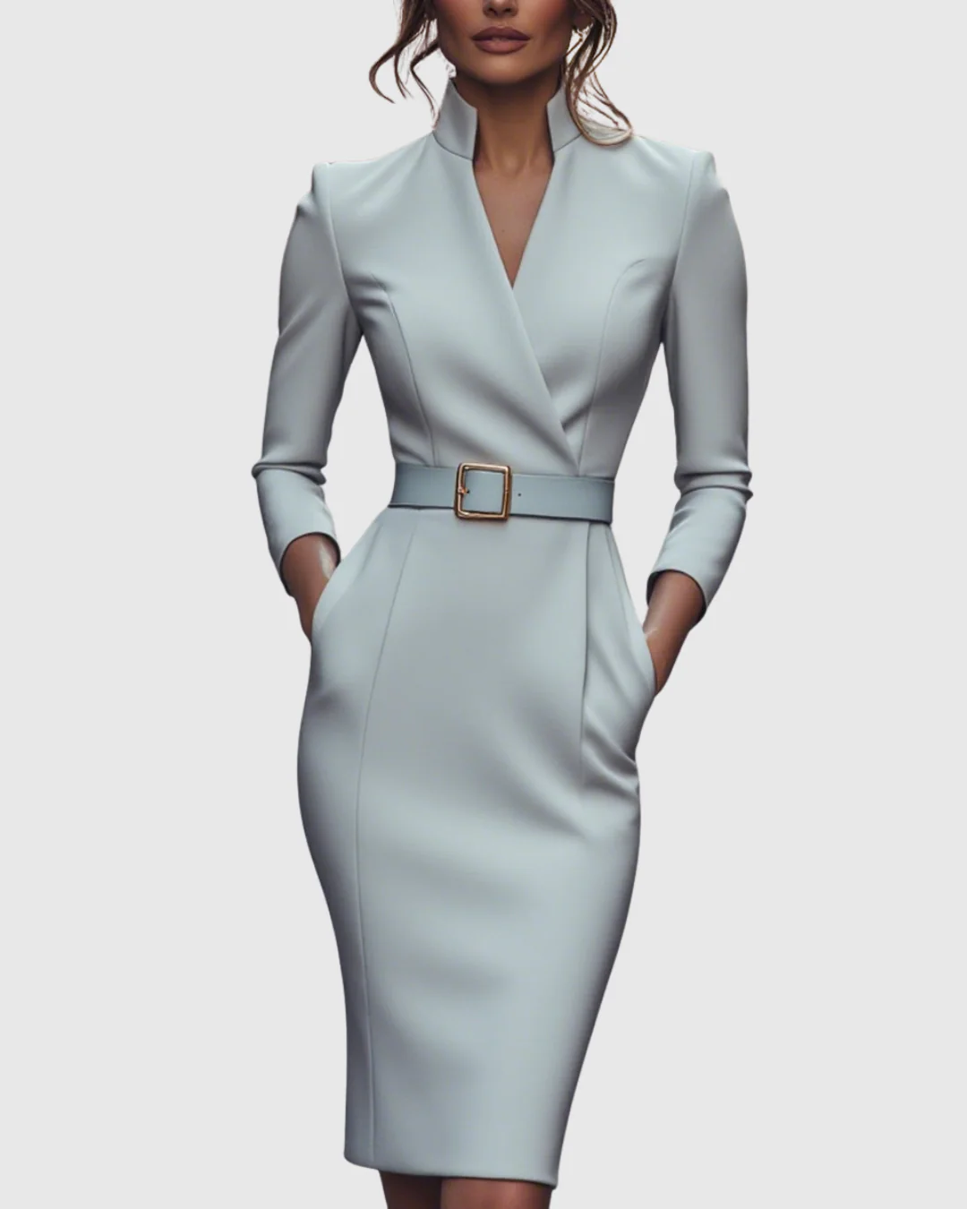 Mila | Abito midi professionale elegante e alla moda - Image 7
