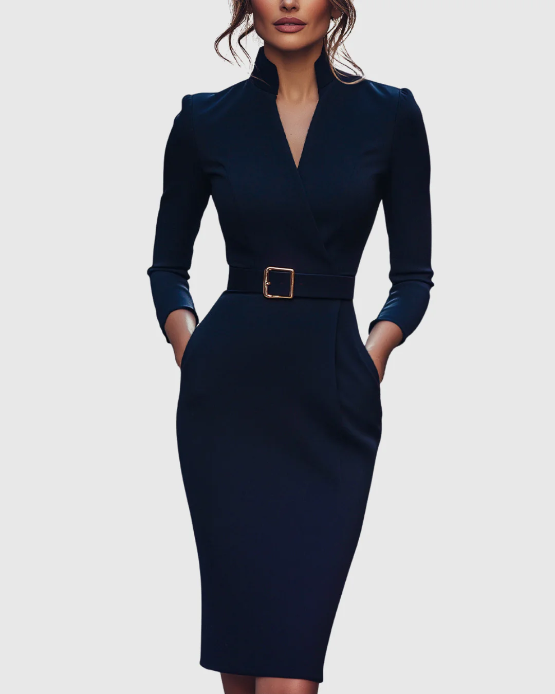 Mila | Abito midi professionale elegante e alla moda - Image 8