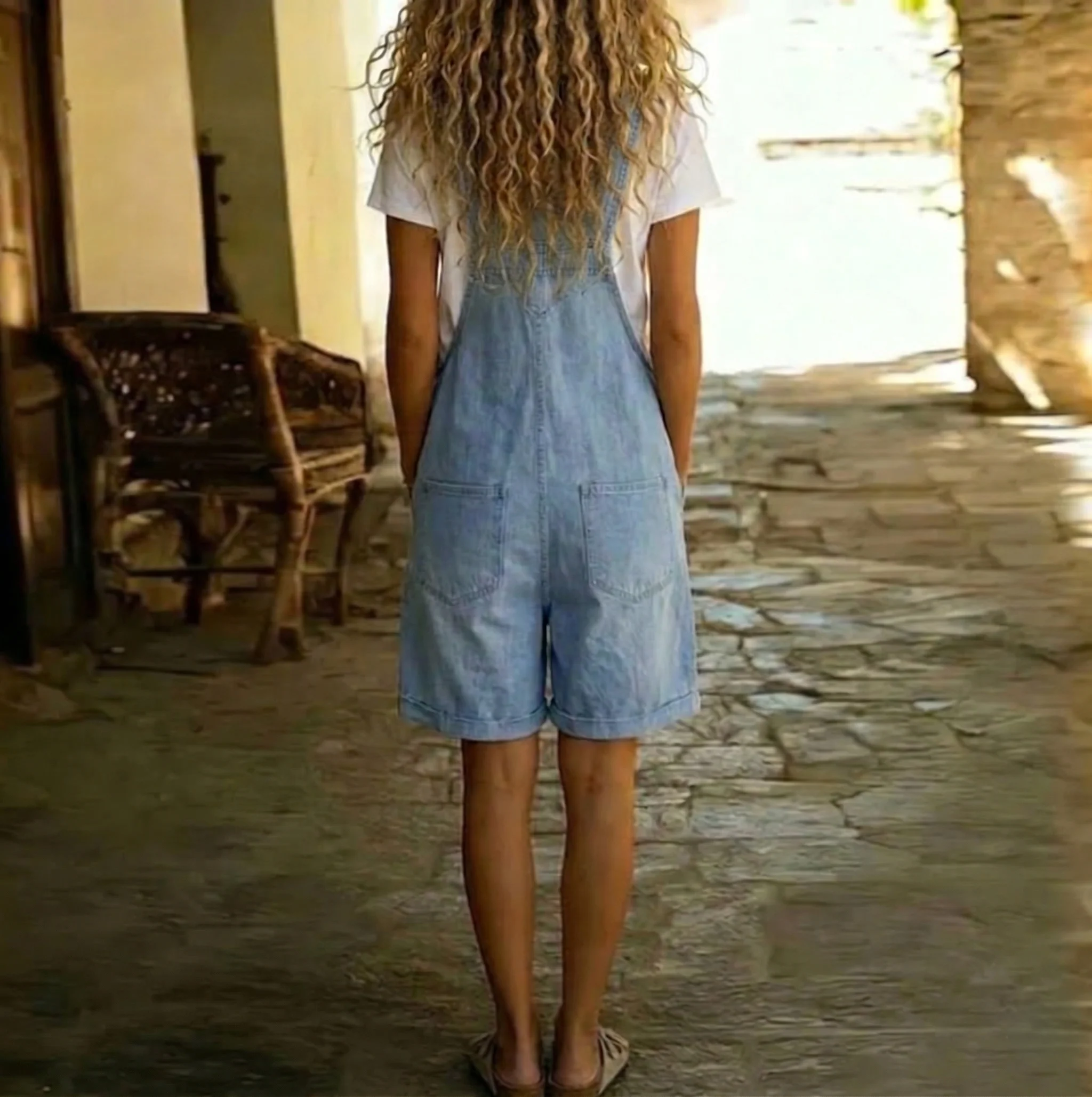Miriam | Salopette in denim elegante e vintage - Image 3