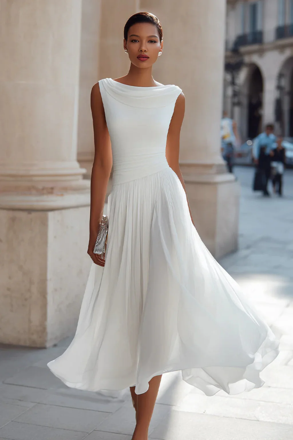Nora | Eleganza Dinamica e Freschezza Abito Midi - Image 3