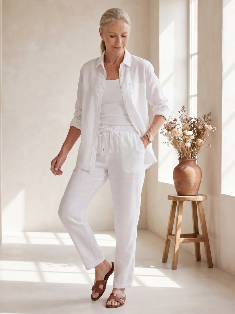Nora | Set composto da camicia e pantaloni leggeri e traspiranti - Image 5