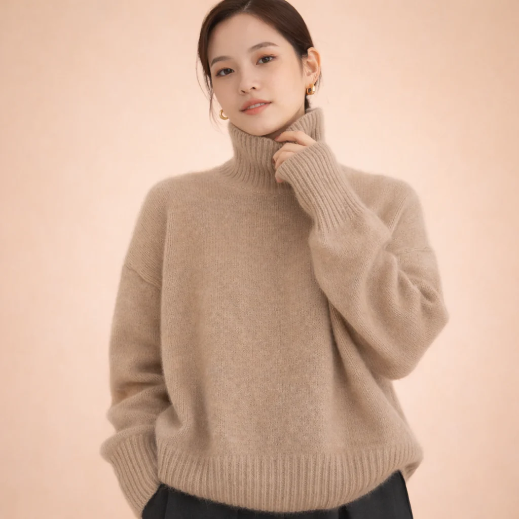 Novella | Maglione a collo alto in cashmere - Image 4