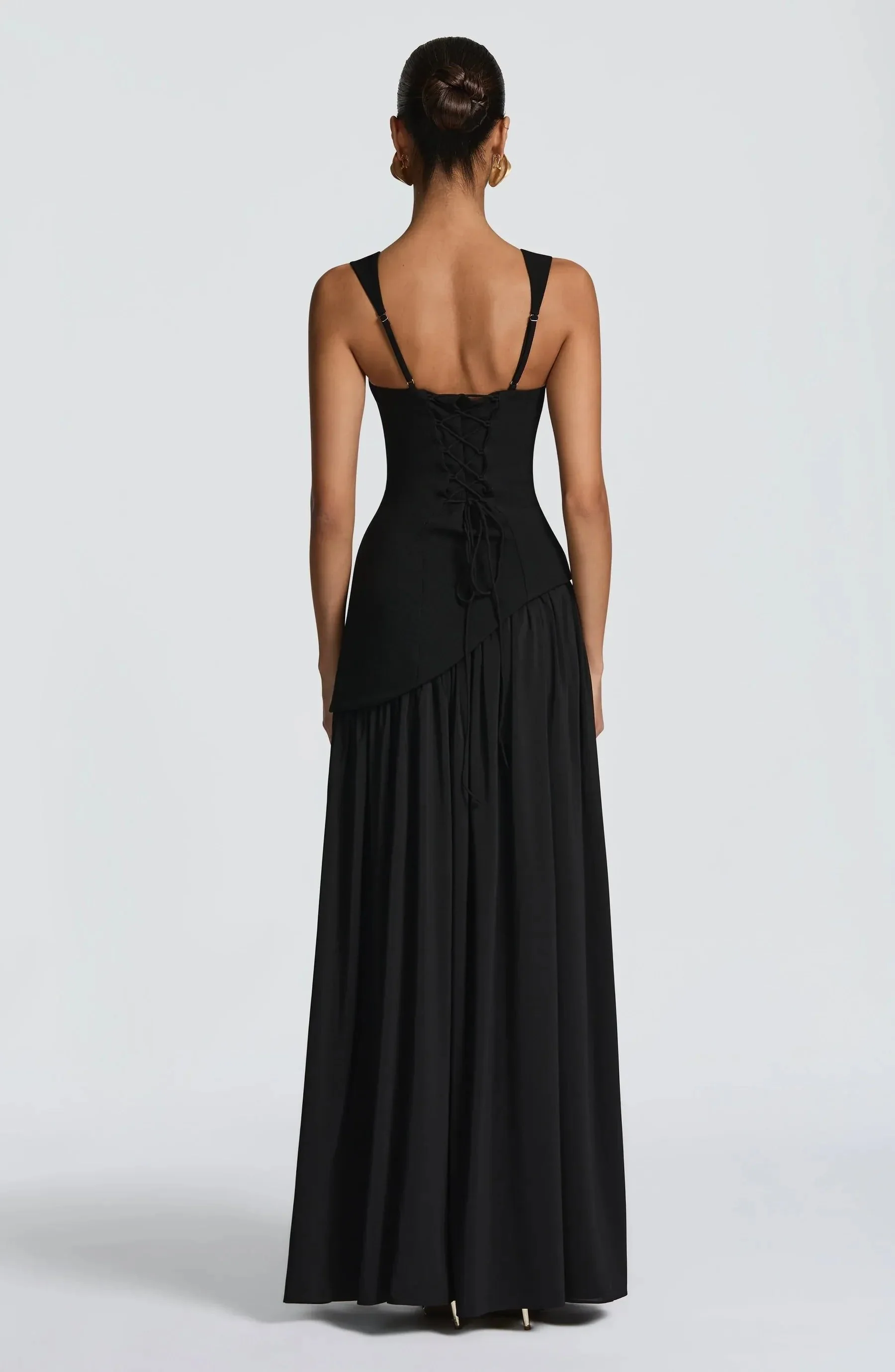 Olivia | Abito maxi elegante e glamour con scollo quadrato - Image 5