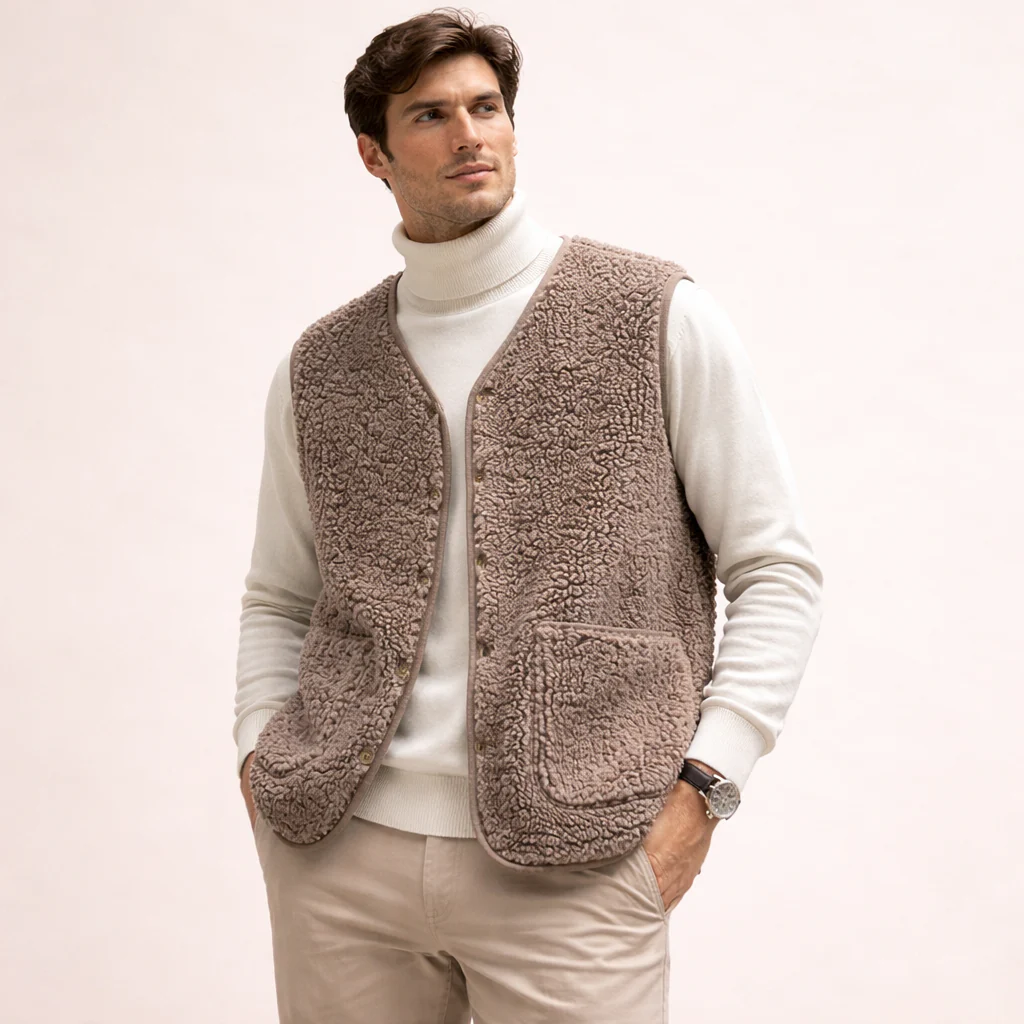 Riccardo | Gilet Elegante e Morbido in Lana d'Agnello - Image 8