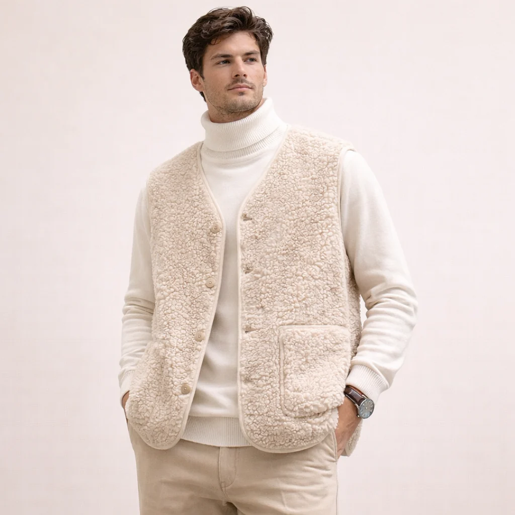 Riccardo | Gilet Elegante e Morbido in Lana d'Agnello - Image 9