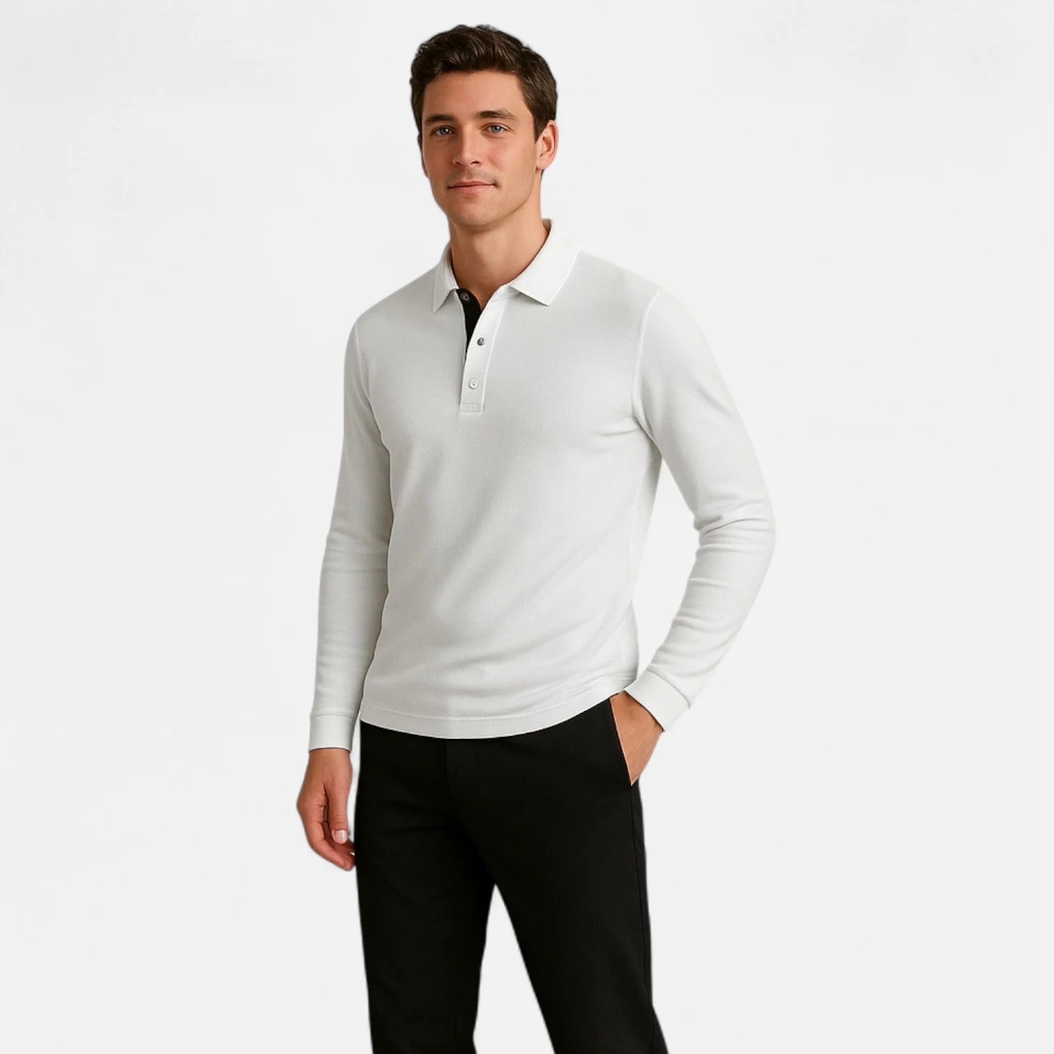 Rovian | Polo a maniche lunghe elegante e traspirante - Image 2