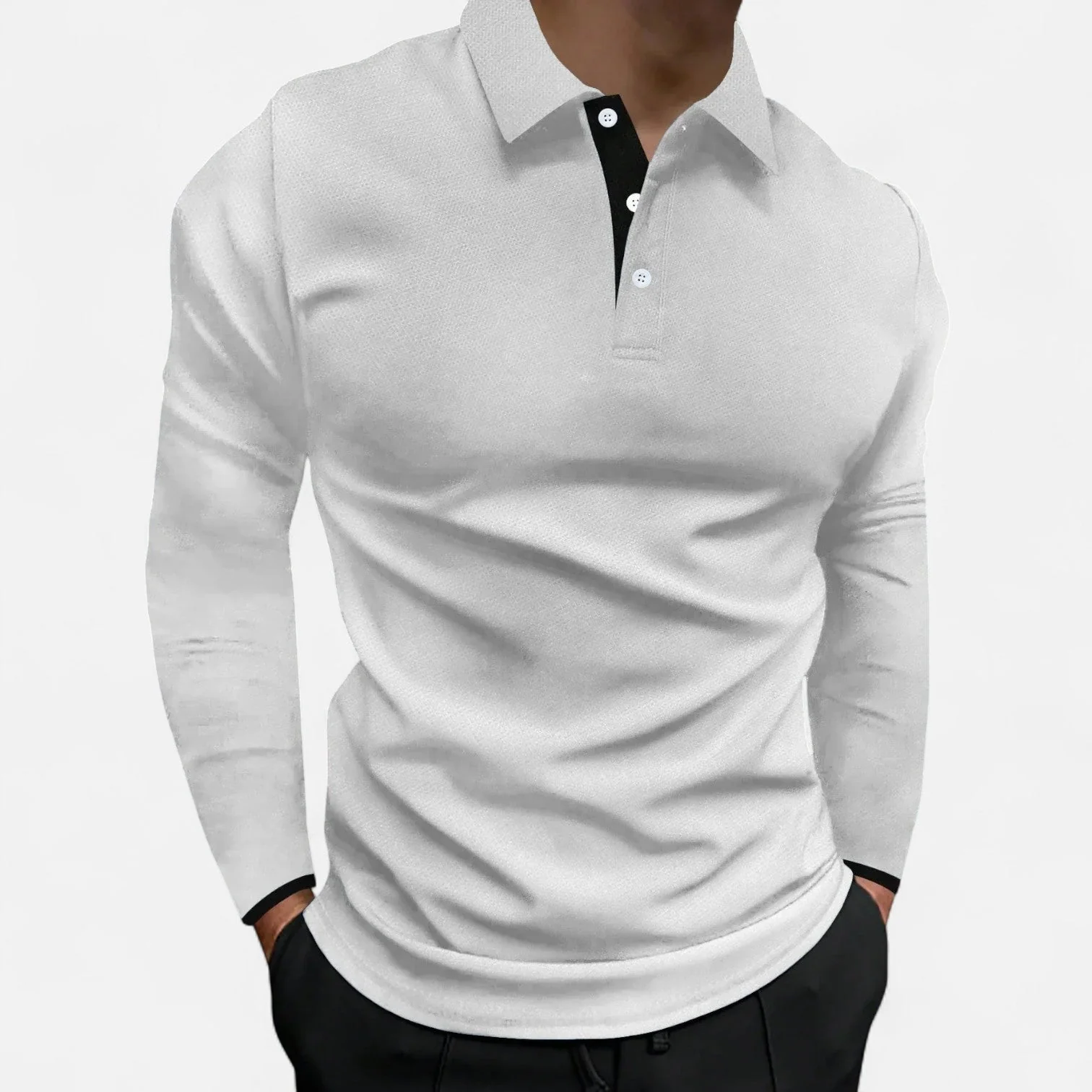 Rovian | Polo a maniche lunghe elegante e traspirante - Image 3