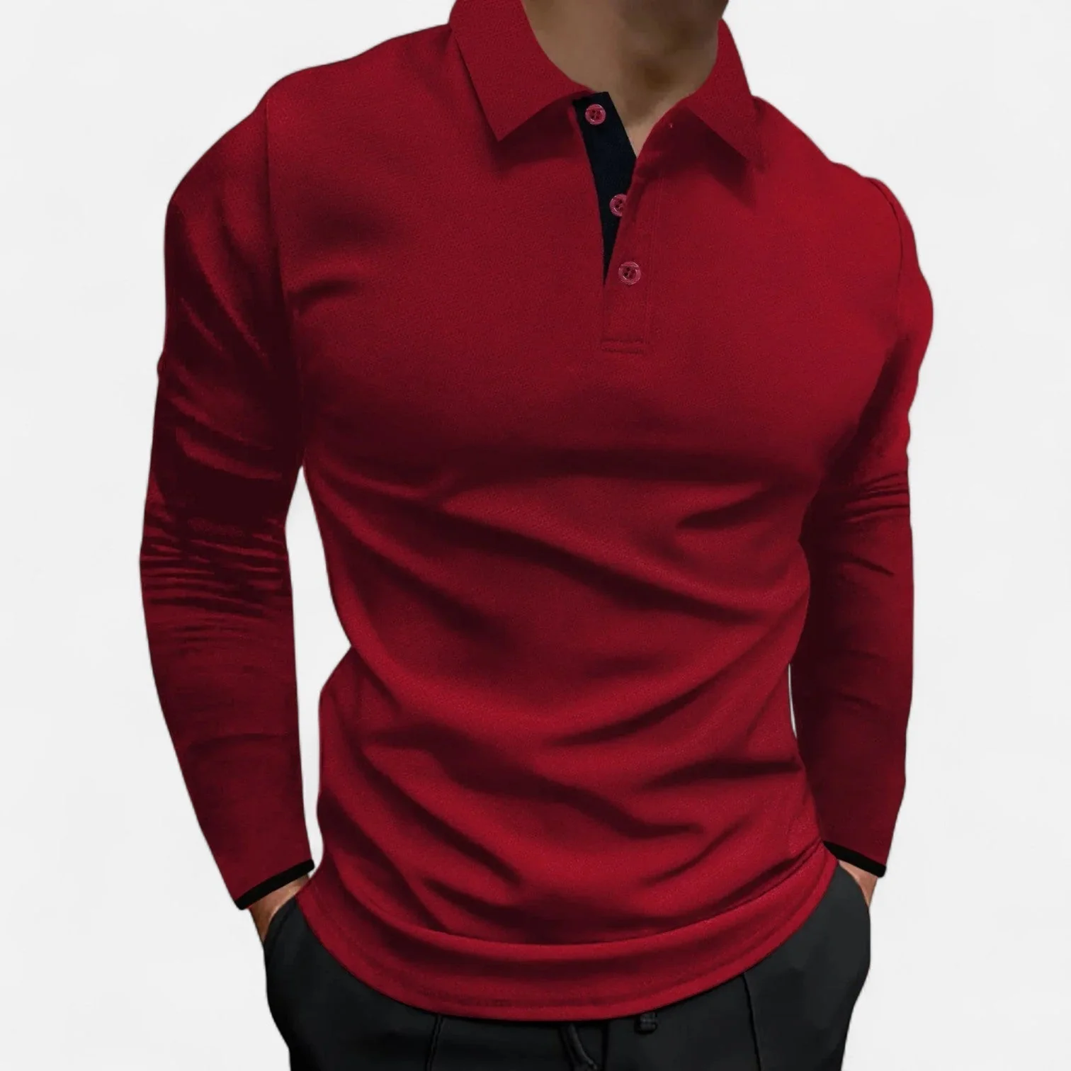 Rovian | Polo a maniche lunghe elegante e traspirante - Image 6