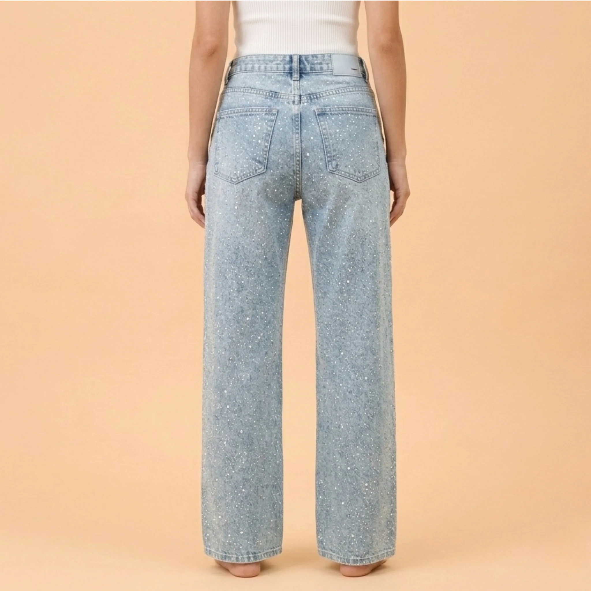 Rufina | Jeans a vita alta, glitterati e versatili - Image 6